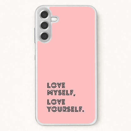 Love Myself, Love Yourself K-Pop Band Phone Case for Galaxy A57