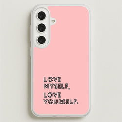 Love Myself, Love Yourself K-Pop Band Phone Case for Galaxy S25FE