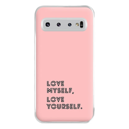 Love Myself, Love Yourself K-Pop Band Phone Case for Galaxy S10 Plus