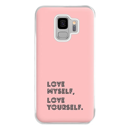 Love Myself, Love Yourself K-Pop Band Phone Case for Galaxy S9 Plus