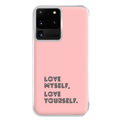 Love Myself, Love Yourself K-Pop Band Phone Case for Galaxy S20 Ultra