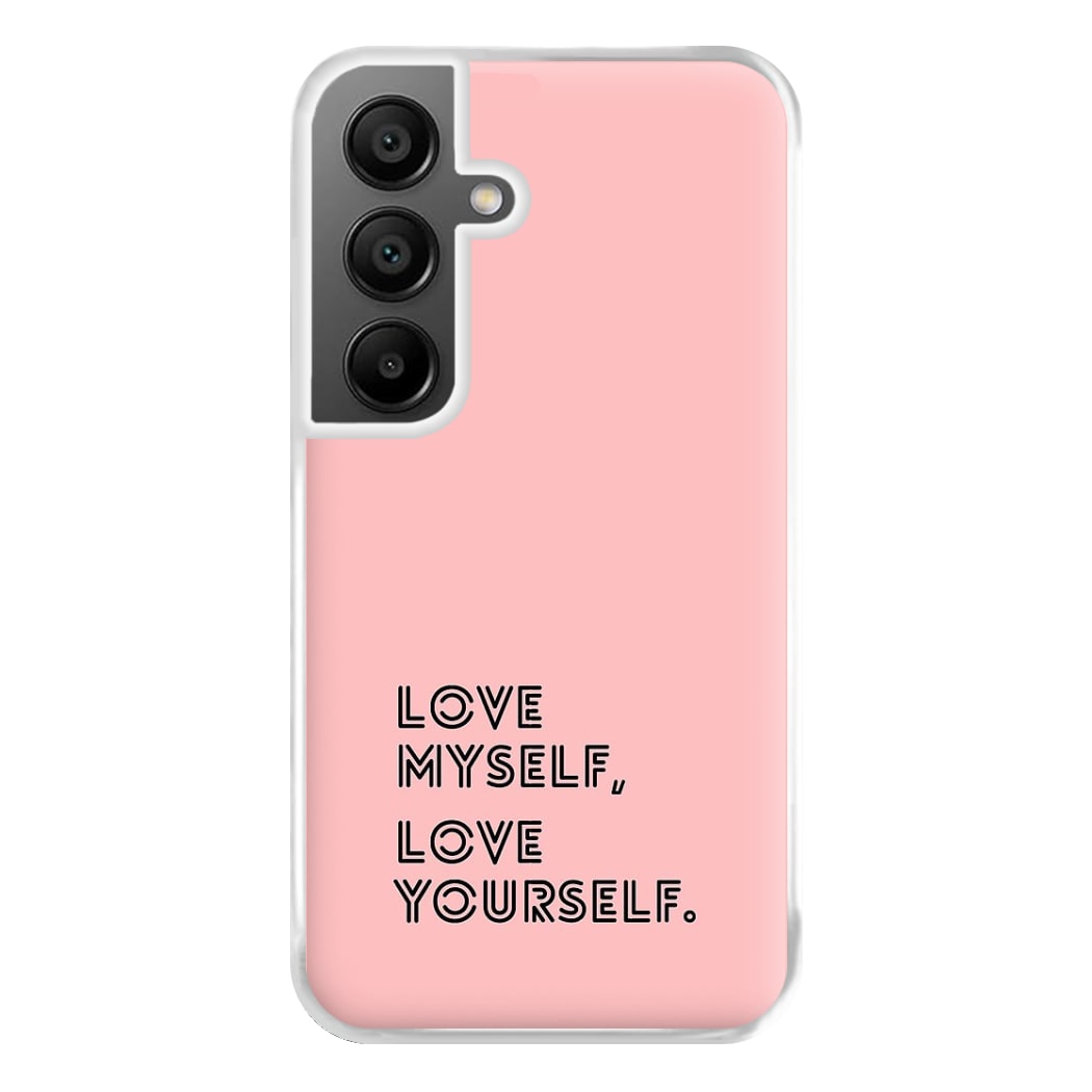 Love Myself, Love Yourself K-Pop Band Phone Case for Galaxy A55