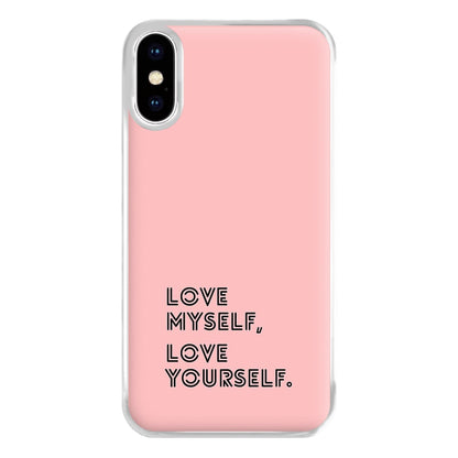 Love Myself, Love Yourself K-Pop Band Phone Case for iPhone XS Max