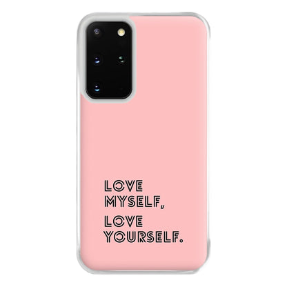 Love Myself, Love Yourself K-Pop Band Phone Case for Galaxy S20 Plus