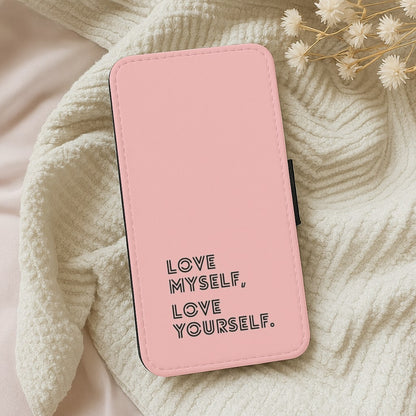 Love Myself, Love Yourself K-Pop Band Flip Wallet Phone Case