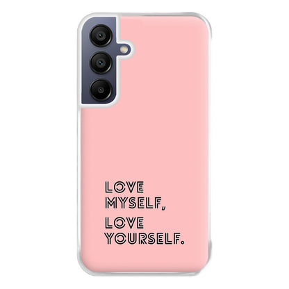 Love Myself, Love Yourself K-Pop Band Phone Case for Galaxy A16