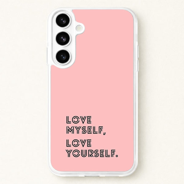 Love Myself, Love Yourself K-Pop Band Phone Case for Galaxy S26
