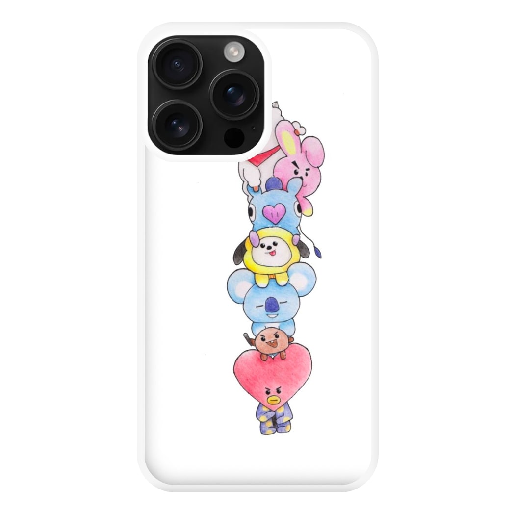 K-Pop Band BT21 Drawing Phone Case