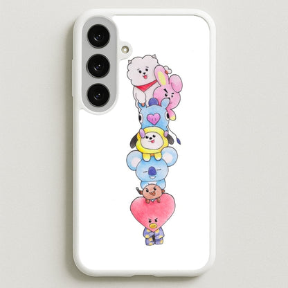 K-Pop Band BT21 Drawing Phone Case for Galaxy S25FE