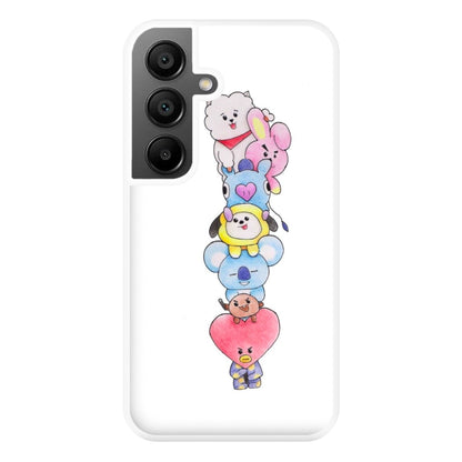 K-Pop Band BT21 Drawing Phone Case for Galaxy A55