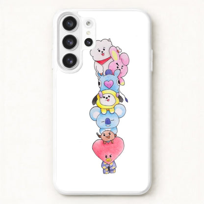 K-Pop Band BT21 Drawing Phone Case for Galaxy S26 Ultra