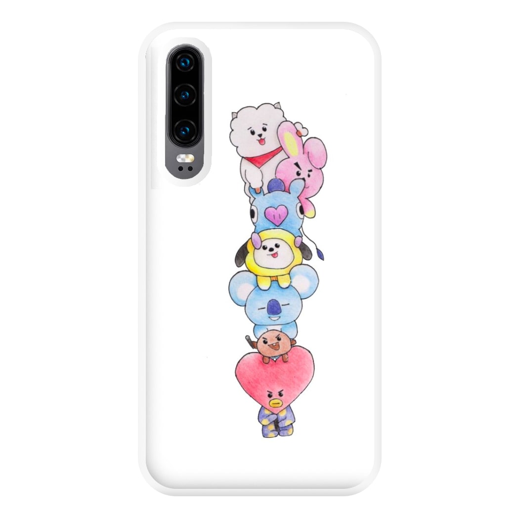 K-Pop Band BT21 Drawing Phone Case for Huawei P30