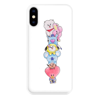 K-Pop Band BT21 Drawing Phone Case for iPhone XS Max