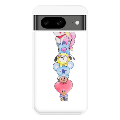 K-Pop Band BT21 Drawing Phone Case for Google Pixel 8