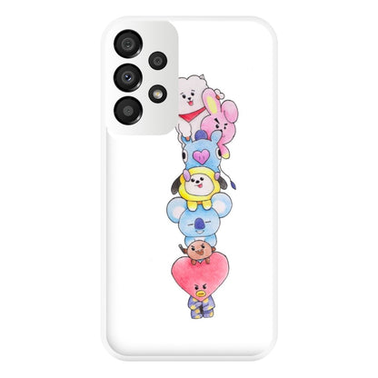 K-Pop Band BT21 Drawing Phone Case for Galaxy A33