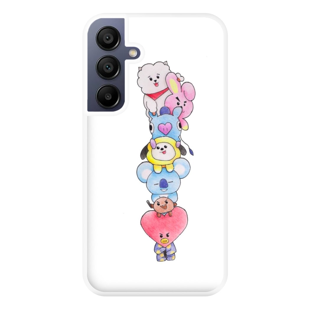 K-Pop Band BT21 Drawing Phone Case for Galaxy A16