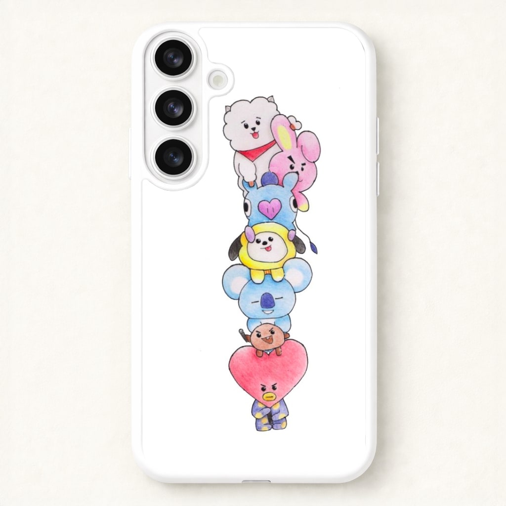 K-Pop Band BT21 Drawing Phone Case for Galaxy S26