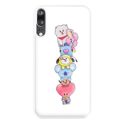 K-Pop Band BT21 Drawing Phone Case for Huawei P20