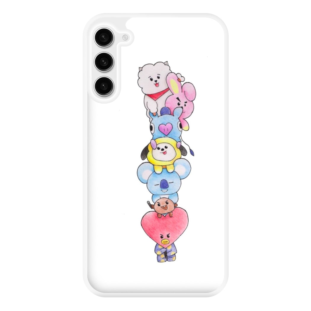 K-Pop Band BT21 Drawing Phone Case for Galaxy S23FE