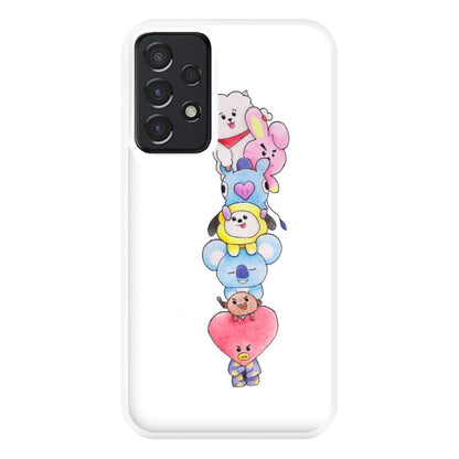 K-Pop Band BT21 Drawing Phone Case for Galaxy A52 / A52s