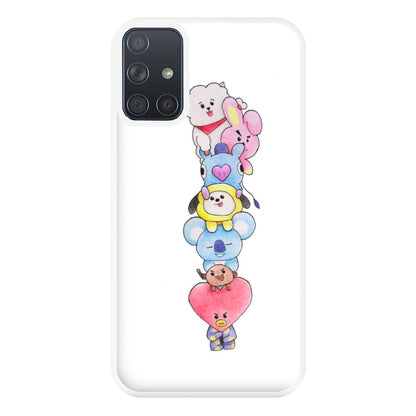 K-Pop Band BT21 Drawing Phone Case for Galaxy A71