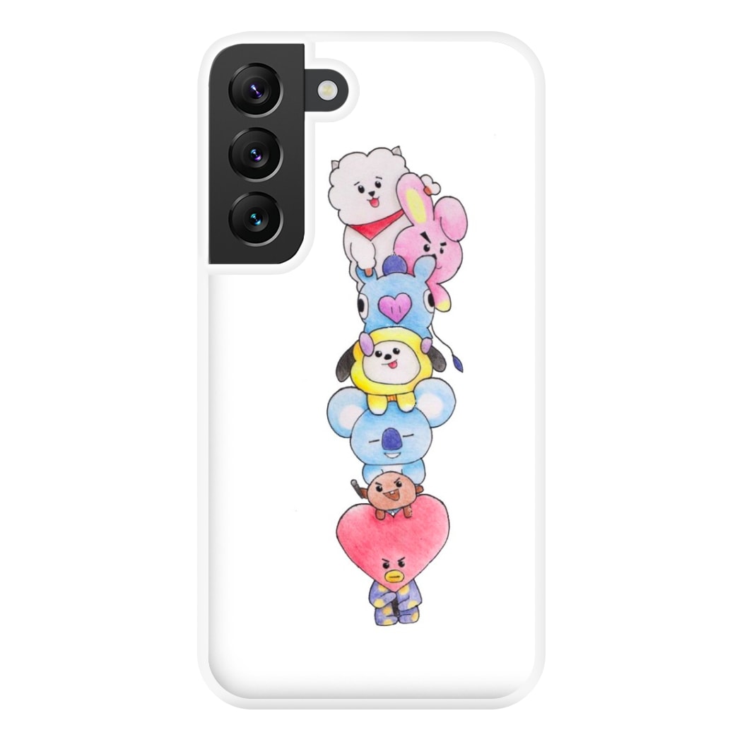 K-Pop Band BT21 Drawing Phone Case for Galaxy S22 Plus