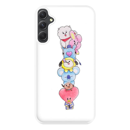 K-Pop Band BT21 Drawing Phone Case for Galaxy A34