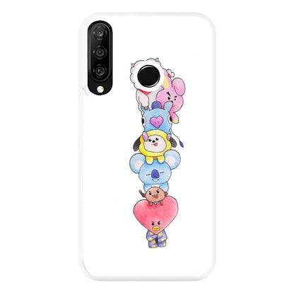 K-Pop Band BT21 Drawing Phone Case for Huawei P30 Lite