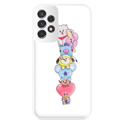 K-Pop Band BT21 Drawing Phone Case for Galaxy A53