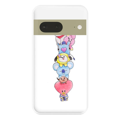 K-Pop Band BT21 Drawing Phone Case for Google Pixel 7a