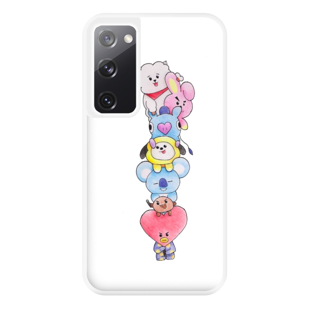 K-Pop Band BT21 Drawing Phone Case for Galaxy S20FE