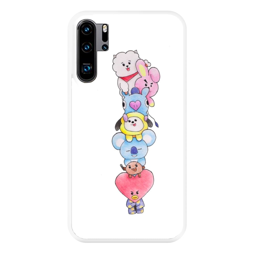 K-Pop Band BT21 Drawing Phone Case for Huawei P30 Pro