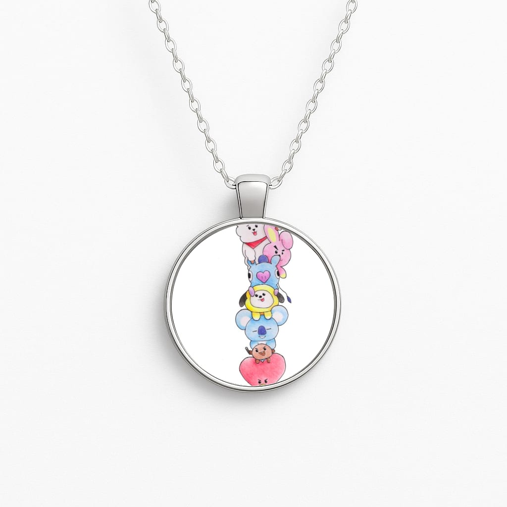 K-Pop Band BT21 Drawing Necklace