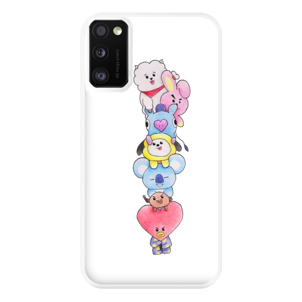 K-Pop Band BT21 Drawing Phone Case for Galaxy A41