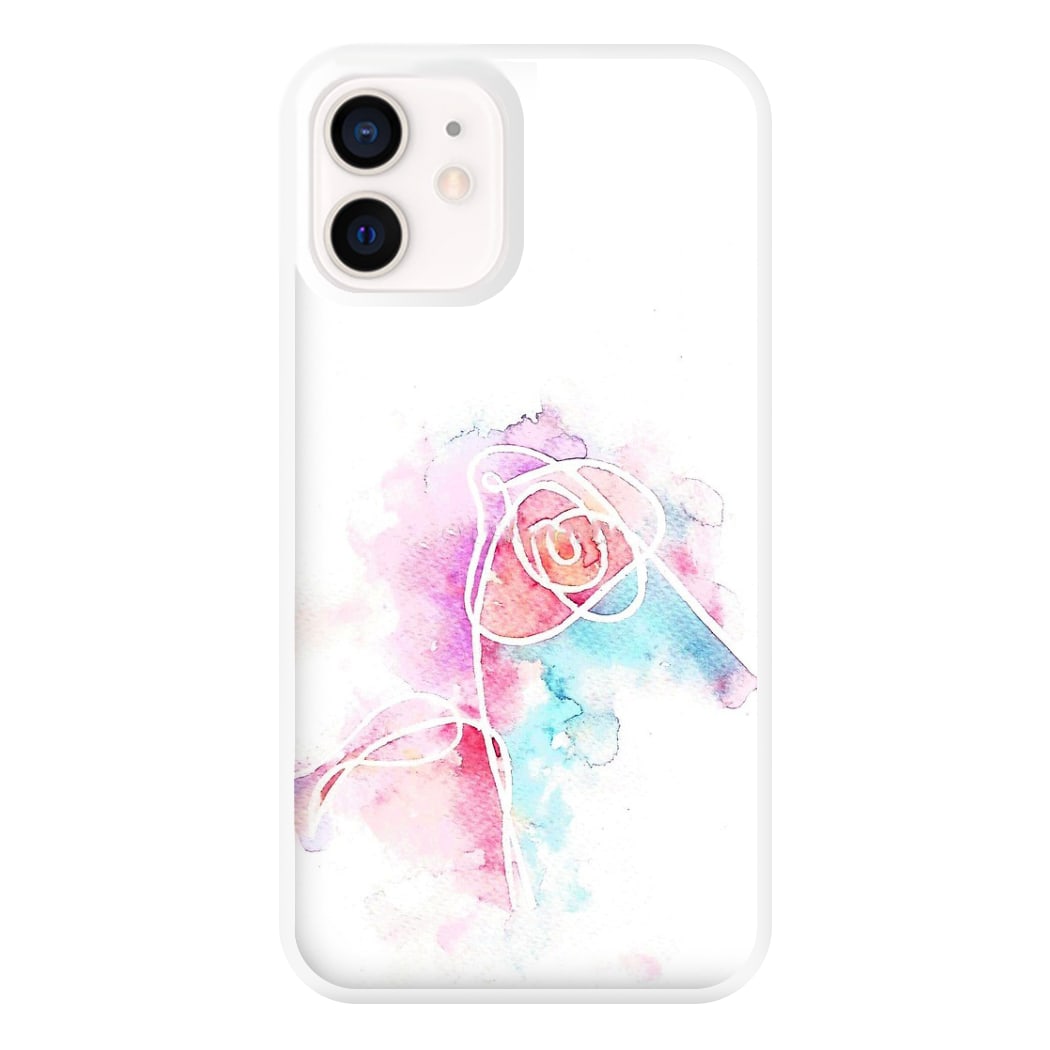 K-Pop Band Love Yourself Watercolour Painting Phone Case for iPhone 12 Mini