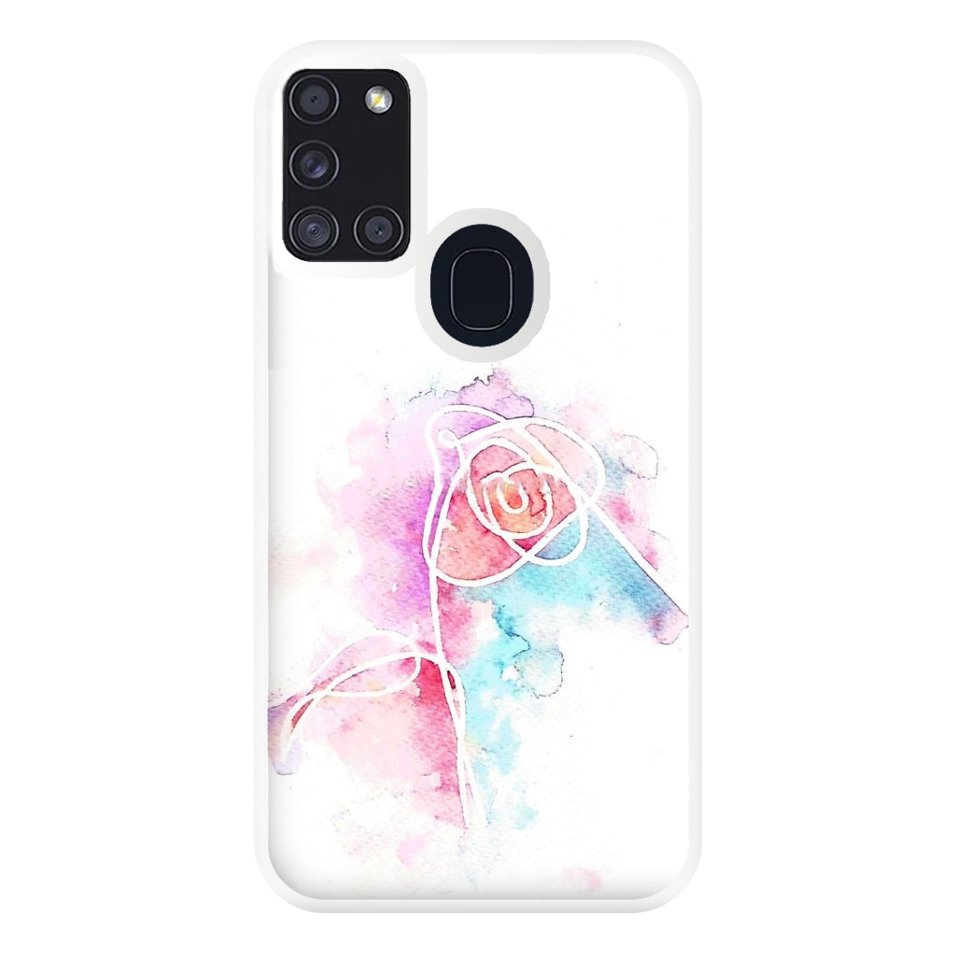 K-Pop Band Love Yourself Watercolour Painting Phone Case for Galaxy A21s