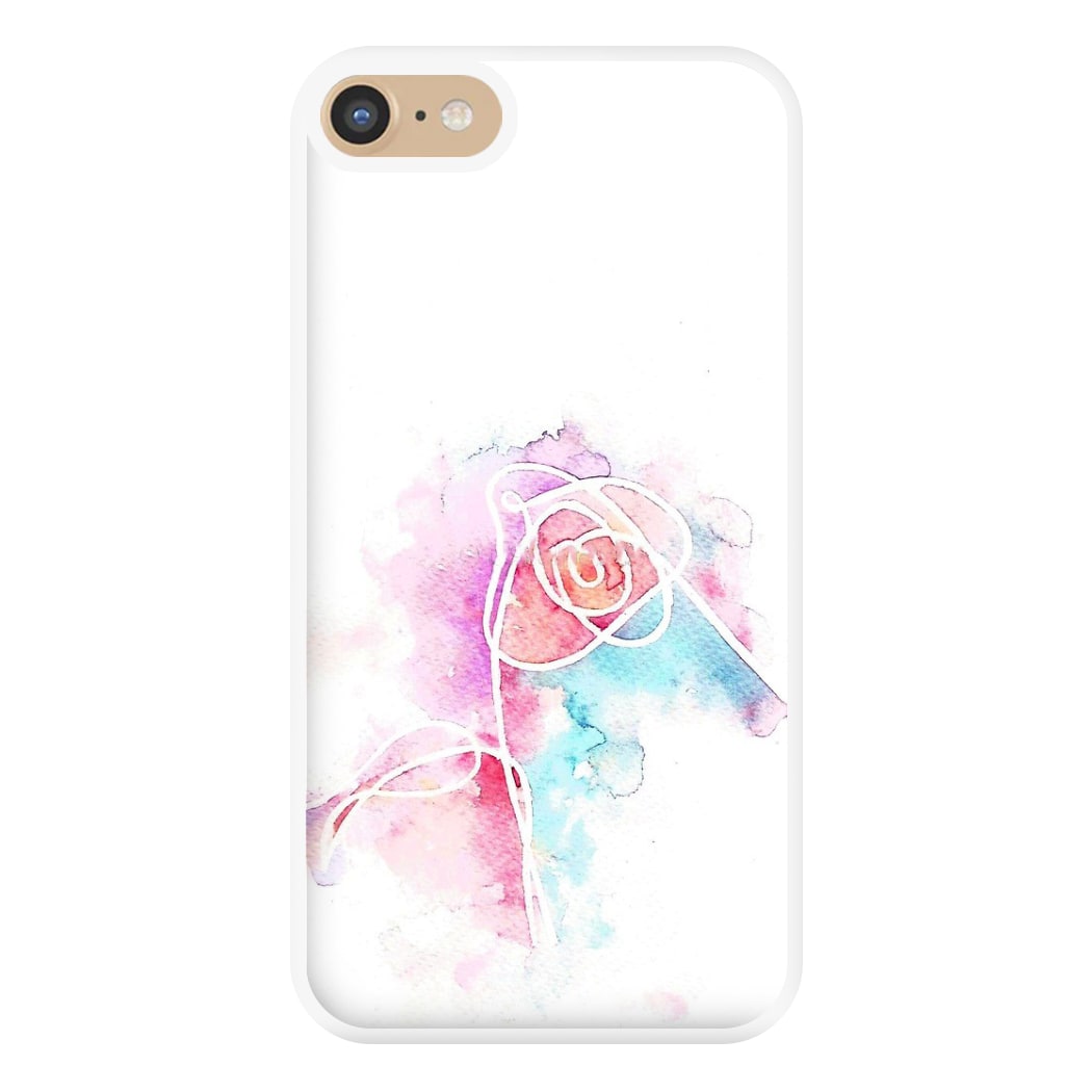 K-Pop Band Love Yourself Watercolour Painting Phone Case for iPhone 6 / 7 / 8 / SE