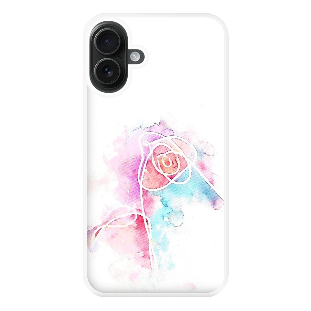 K-Pop Band Love Yourself Watercolour Painting Phone Case for iPhone 16 Plus