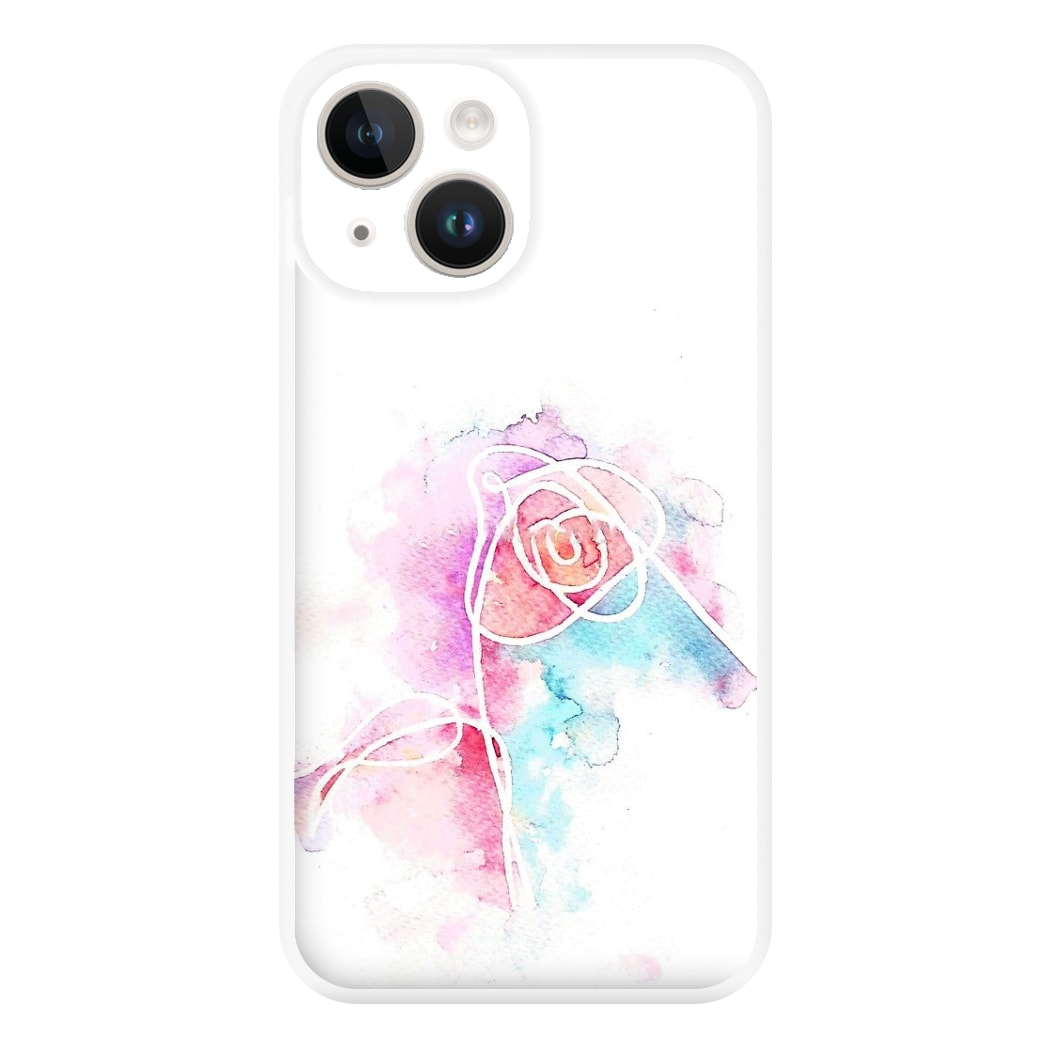 K-Pop Band Love Yourself Watercolour Painting Phone Case for iPhone 14