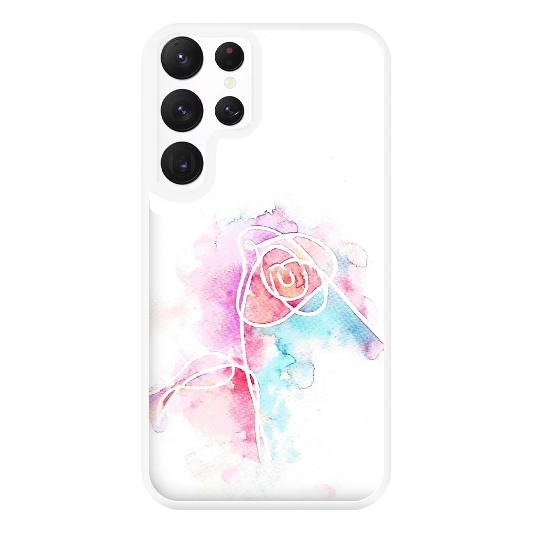 K-Pop Band Love Yourself Watercolour Painting Phone Case for Galaxy S22 Ultra