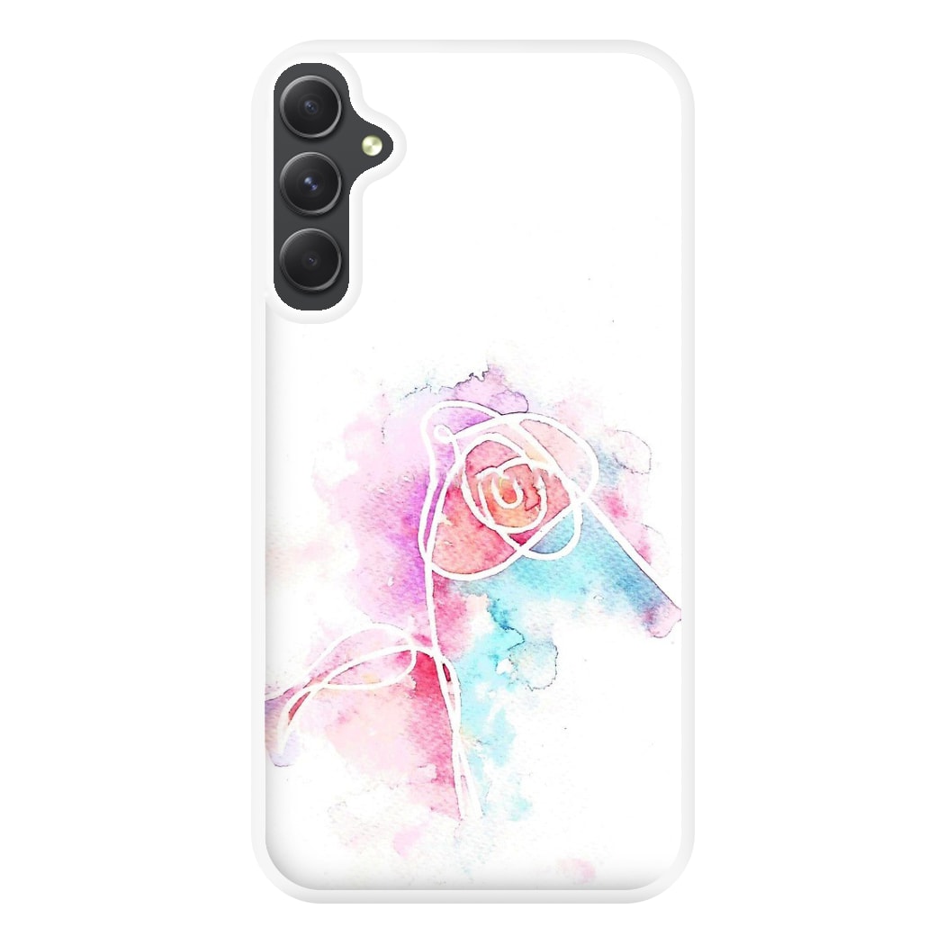 K-Pop Band Love Yourself Watercolour Painting Phone Case for Galaxy A34