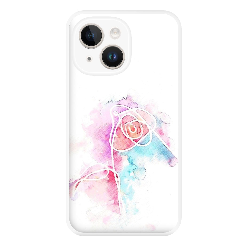 K-Pop Band Love Yourself Watercolour Painting Phone Case for iPhone 14 Plus