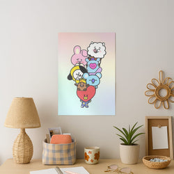 Pastel BT21 - K Pop Art Print