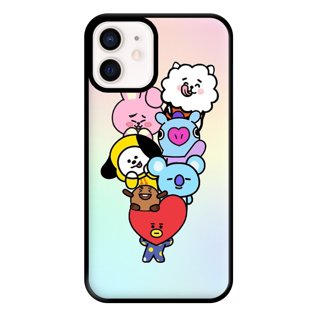 Pastel BT21 - K Pop Phone Case for iPhone 12 Mini