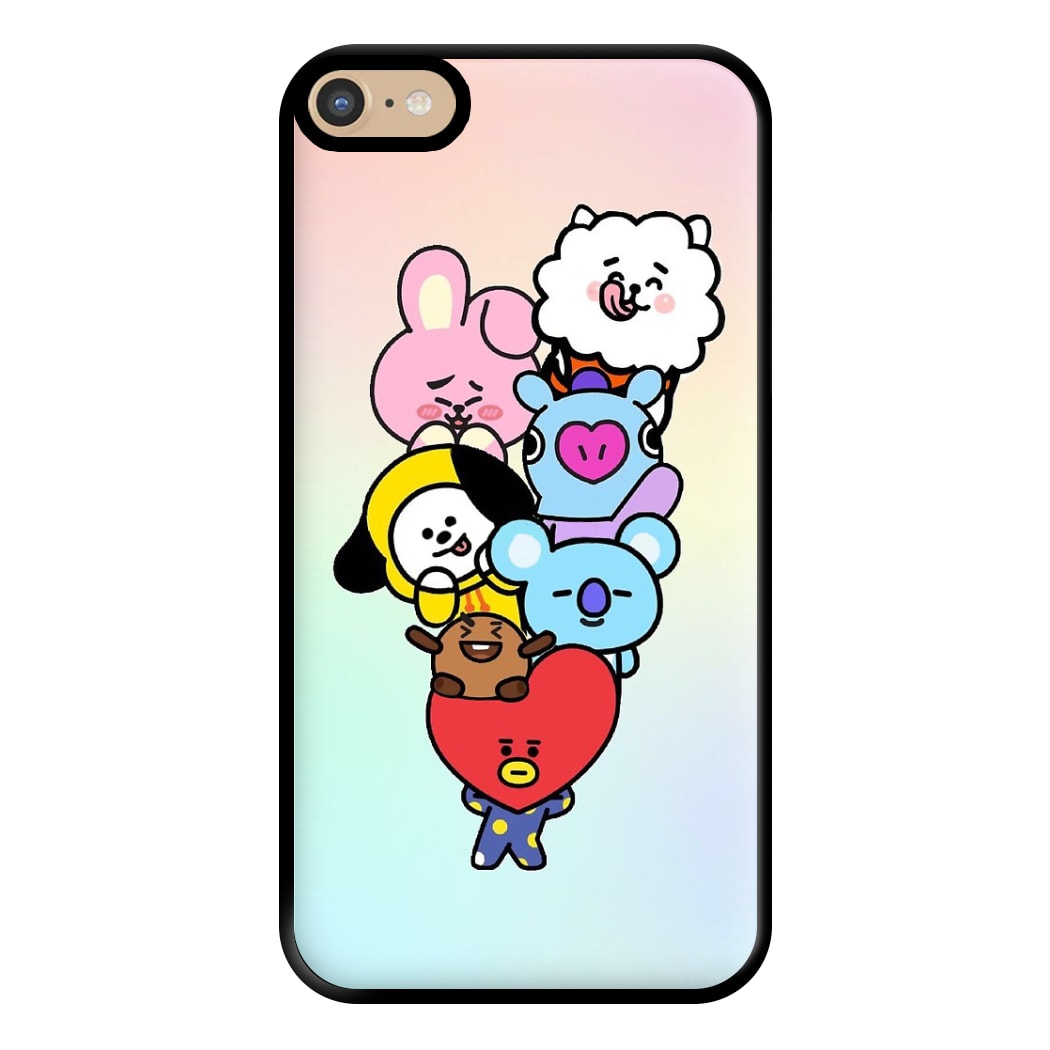 Pastel BT21 - K Pop Phone Case for iPhone 6 Plus / 7 Plus / 8 Plus