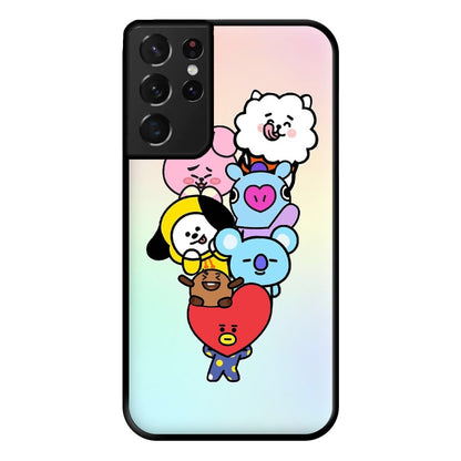 Pastel BT21 - K Pop Phone Case for Galaxy S21 Ultra