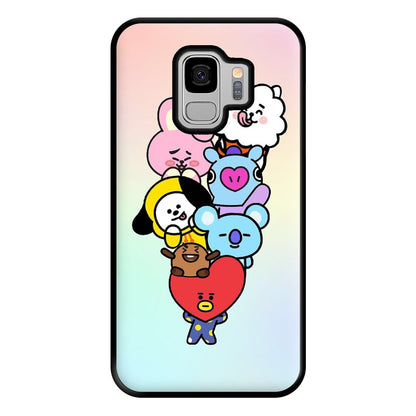 Pastel BT21 - K Pop Phone Case for Galaxy S9 Plus