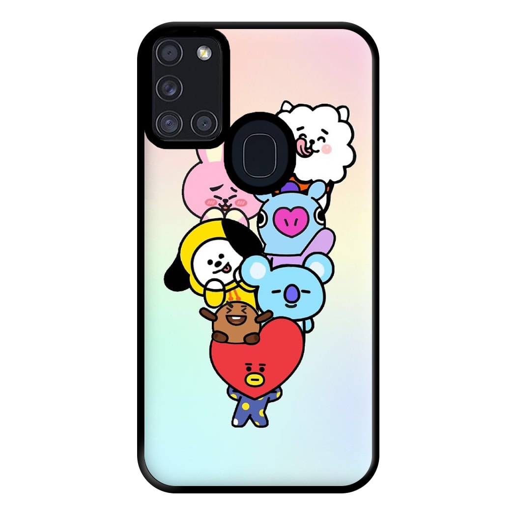 Pastel BT21 - K Pop Phone Case for Galaxy A21s