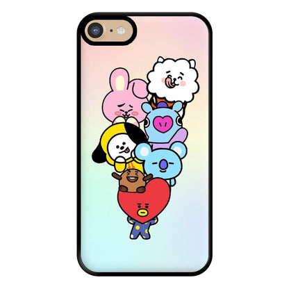 Pastel BT21 - K Pop Phone Case for iPhone 6 / 7 / 8 / SE