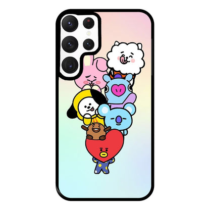 Pastel BT21 - K Pop Phone Case for Galaxy S22 Ultra